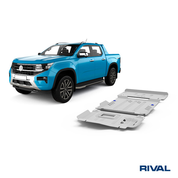 Skid Plate Set (Radiator, Engine, Gearbox, Transfer Case) Ford Ranger Raptor 2022-;  Volkswagen Amarok 2023-; 3 l. / diesel; 2 l. / diesel